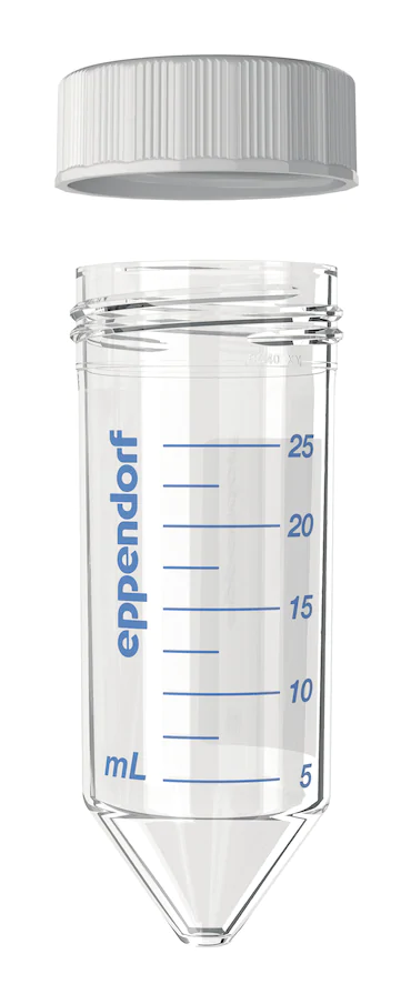 艾本德Eppendorf Conical Tubes 25 mL 帶螺旋蓋, 25 mL, 啟動(dòng)套裝，4  個(gè)單離心管架，6  個(gè)轉(zhuǎn)子適配器，轉(zhuǎn)子孔可容納 50  mL 錐形管, PCR 潔凈級(jí), 無